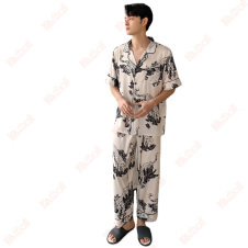 mens pajamas short sleeve suit